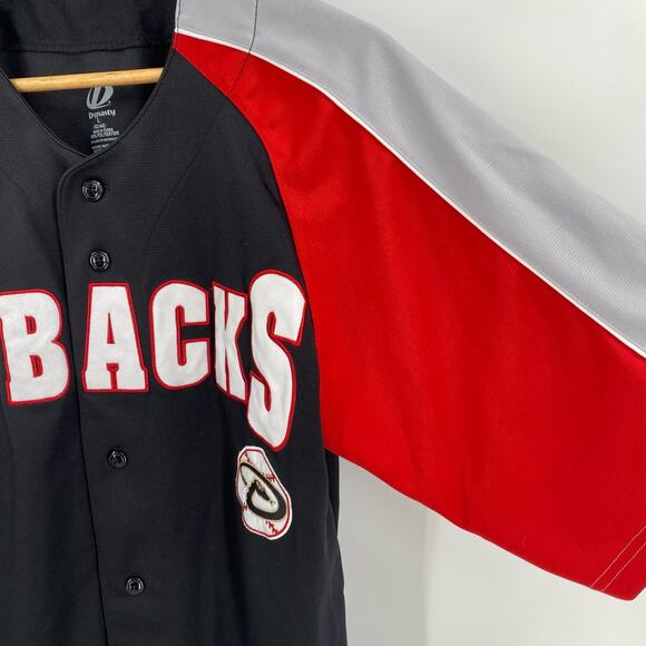 Arizona Diamondbacks jersey Dynasty size large black red - Picture 4 of 10